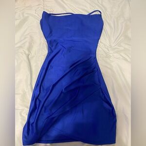 Short Blue Windsor Dress
